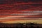 Blazing Red Sunset Sky Over the Redondo Beach Pier, Los Angeles, California
