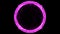 Blazing ring of pink fire. Fiery flames and sparks emitting from a circle ring explosion. Inferno plasma with center