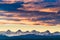 A Blazing Sunset over Kananaskis Country, Canadian Rockies