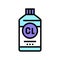 bleach chemical liquid color icon vector illustration