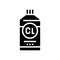 bleach chemical liquid glyph icon vector illustration