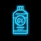 bleach chemical liquid neon glow icon illustration