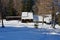 Bleckwand hut on the Bleckwand in winter, Salzkammergut, Strobl, Salzburg, Austria, Europe