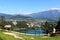 Bled Castle from Straza (hill) viewpoint Slovenia