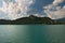 Bled lake with the Bled castle on the top of the hill and Sveti Martin church