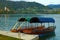 Bled Slovenia, September 30, 2019: pleasure boats for tourists