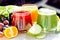 Blended fresh fruit and vegetable - healthy drink