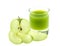 Blended green apple juice