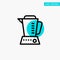 Blender, Electric, Home, Machine turquoise highlight circle point Vector icon