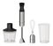 Blender, Food Processor And Whisk Tools Set Vector. Immersion Blender Measuring Cup And Container With Cut Sharp Blade. Chef