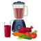 Blender and glass of smoothie made of organic vegetables vector