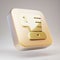 Blender icon. Golden Blender symbol on matte gold plate