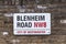 Blenheim Road name sign, London