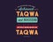 The blessing can only be achieved with taqwa and success will not be a beer without being based on Taqwa