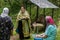 Blessing of water source in the village of Shestovo the Kaluga region of Russia. In the Russian Orthodox Church there is an