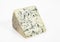 Bleu des Causses, French Cheese in Aveyron, made with Cow`s Milk, against White Background