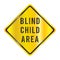 blind child area. Vector illustration decorative design