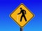 Blind pedestrian warning signs