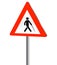 Blind person road sign