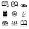 Blindness, Braille writing system icon set