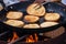 Blini, blin or blynai, pancakes traditionally made from wheat or buckwheat flour