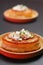 Blini with cottage cheese