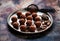 Bliss balls chocolate candies truffles