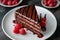 Blissful Indulgence: Chocolate Cake with Fresh Berries