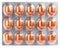 Blister Orange Pills Isolated