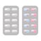 Blister packs capsule pills realistic vector set