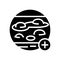 blistering disease clinic glyph icon vector illustration