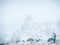Blizzard at Hay Stack Rock