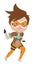Blizzard Overwatch Tracer Clipart