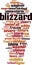 Blizzard word cloud