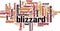 Blizzard word cloud