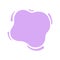 Blob shape purple soft for banner copy space, aqua background, blob splash purple pastel color, water blobs droplet wave shape for