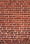 Block background . old brick wall of red bricks.
