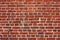 Block background . old brick wall of red bricks.