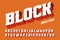 Block bold font