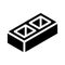 block brick glyph icon vector illustration