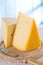 Block of edam cheese