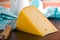 Block of edam cheese