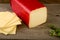 Block of edam cheese