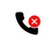 Block Incoming call icon block  call  block receiving symbol