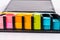 Block of multicolor post it note