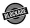 Blockade rubber stamp