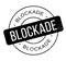 Blockade rubber stamp