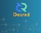 Blockchain decred symbol circuit network background