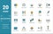 Blockchain icon set. Include creative elements block, distribution, confirmation, anonymity, protocol icons. Can be used for