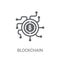 Blockchain icon. Trendy Blockchain logo concept on white background from Cryptocurrency economy and finance collection